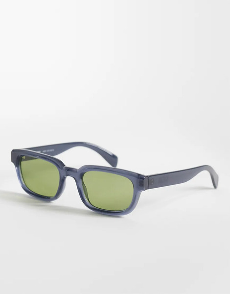  Weekday Sunglasses In Grey With Green Lense 