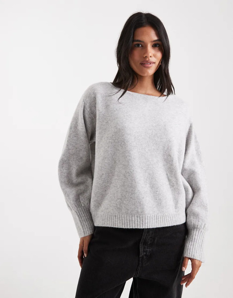 Weworewhat Jumper In Heather Grey 