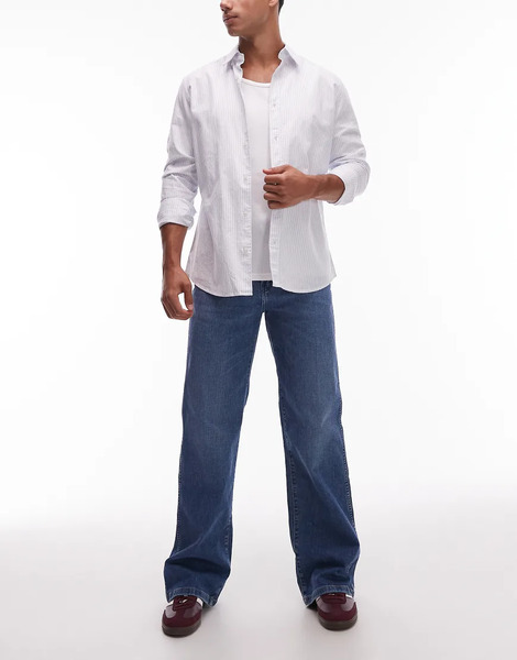  Wrangler Loose Bootcut Jean In Midwash Blue 