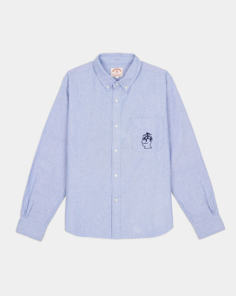  Brooks Brothers Brain Dead X Brooks Brothers California Oxford Button Up Shirt - Man Brain Dead X Brooks Brothers Blue M 