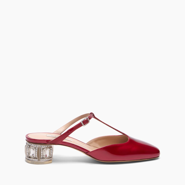  Casadei Belle Epoque Samurai Mule - Woman Color Pop Ultrared 41 