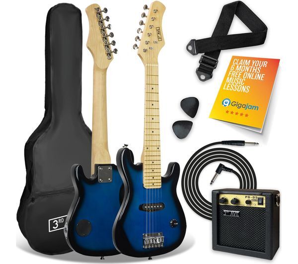  3rd Avenue 1/4 Size Kids Electric Guitar Bundle - Blueburst 