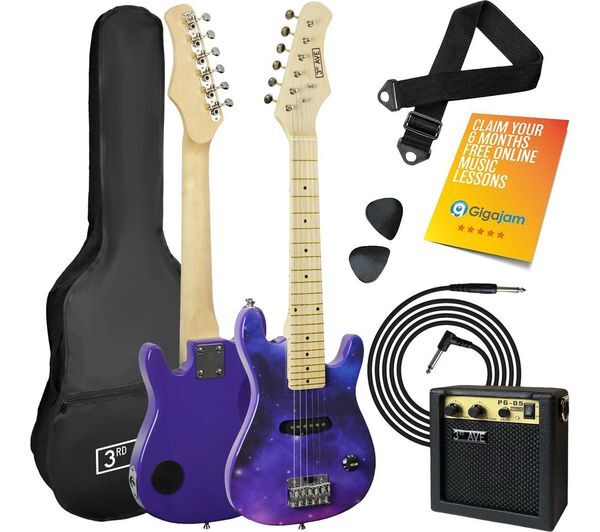  3rd Avenue 1/4 Size Kids Electric Guitar Bundle - Galaxy 