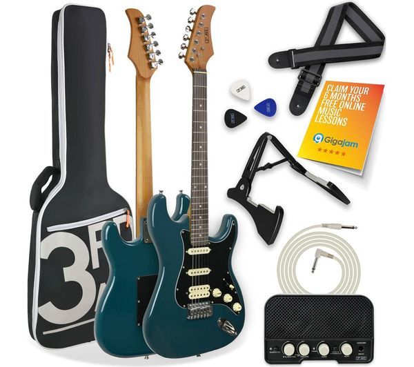  3rd Avenue Stateside Series Electric Guitar Bundle - Delta Blue 