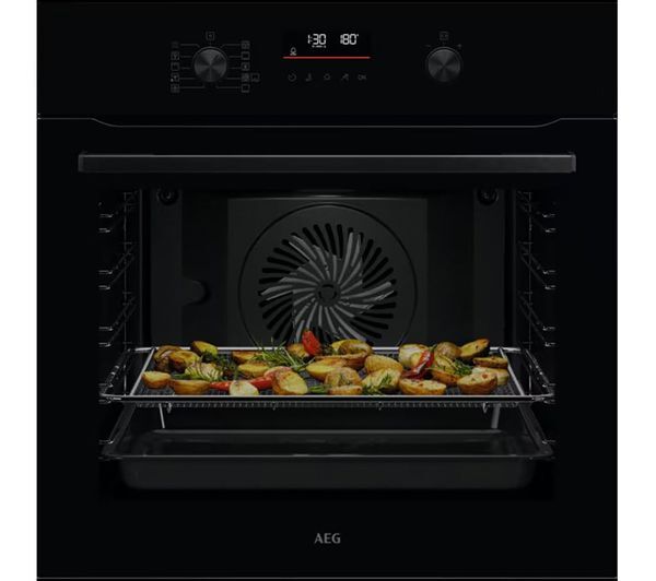  Aeg 6000 Sensecook Os6pb50ak Electric Pyrolytic Oven - Black 