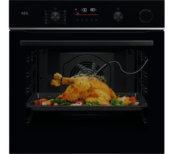 Aeg 6000 Sensecook Tr6pb521sb Electric Pyrolytic Steam Smart Oven - Black 