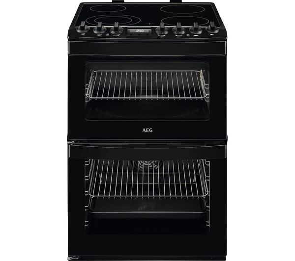  Aeg Steambake Ccb6741acb 60 Cm Electric Ceramic Cooker - Black 