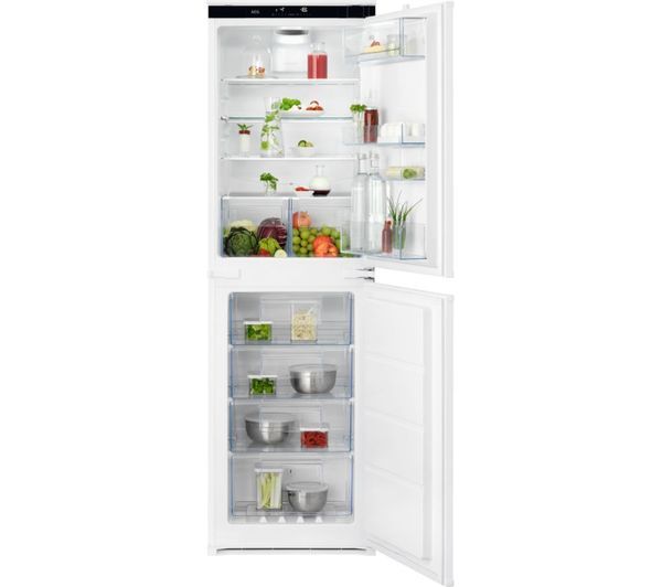 Aeg 6000 Twintech Osc6t185es Integrated 50/50 Fridge Freezer - Sliding Hinge 