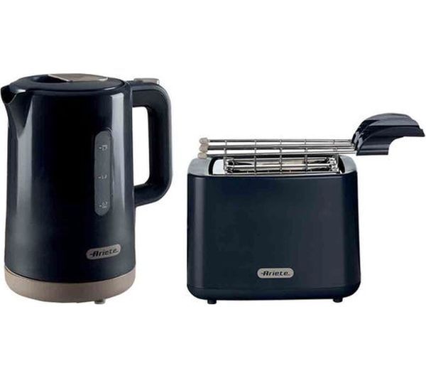  Ariete Breakfast Arpk46 Jug Kettle & 2-slice Toaster Bundle - Dark Grey 