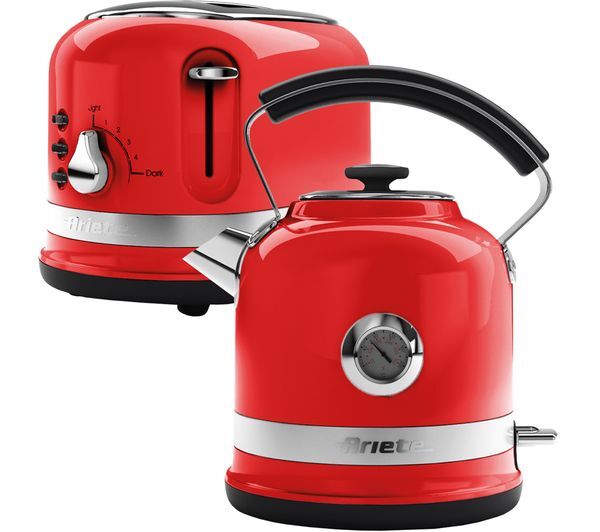  Ariete Moderna Arpk30 2-slice Toaster & Traditional Kettle Bundle - Red 