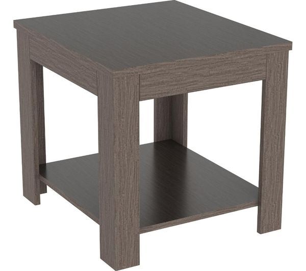  Avf Calibre Cat50gre Side Table - Wood Veneer & Grey 