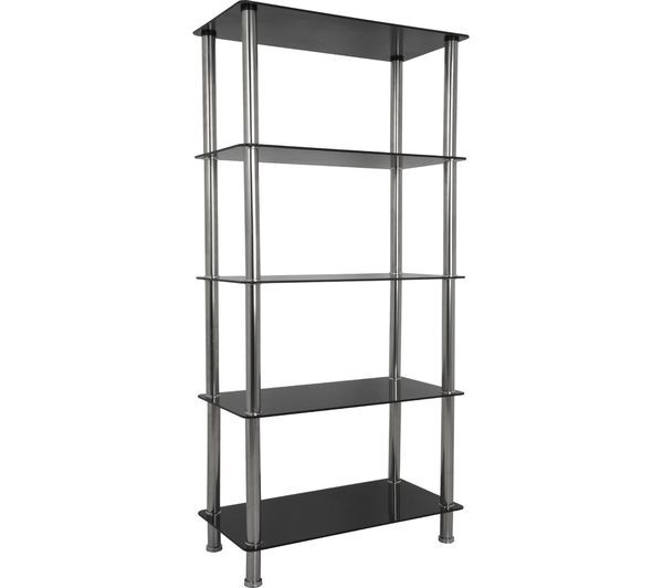  Avf S25 5-tier Tall Shelving Unit - Black & Chrome 