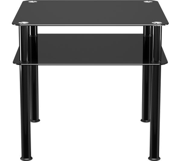 Avf Sdct6060bb Coffee Table - Black Glass 