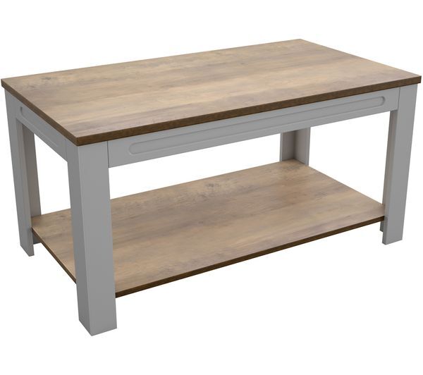  Avf Whitesands Ft90wssg Coffee Table - Wood & Grey 