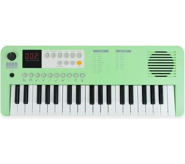  Axus 37-note Mini Portable Keyboard For Beginners - Green 