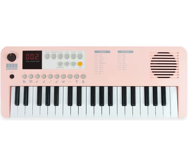  Axus 37-note Mini Portable Keyboard For Beginners - Pink 