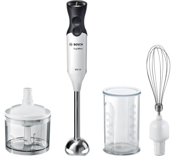  Bosch Ergomixx Ms6ca4150g Hand Blender - White & Anthracite 