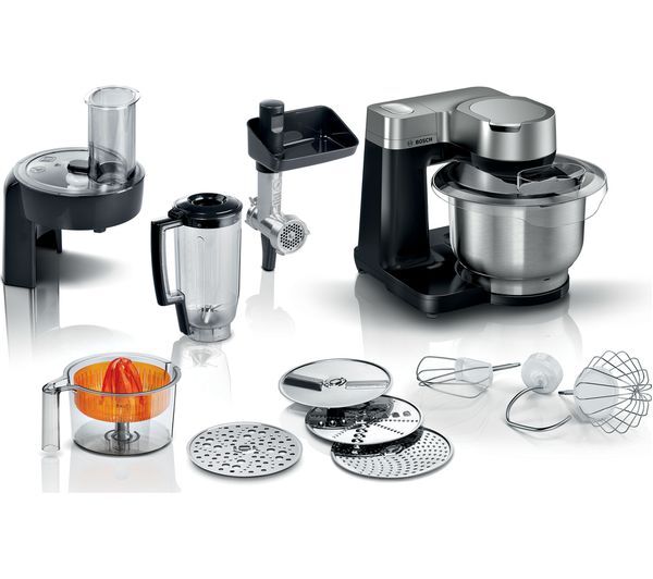  Bosch 7-in-1 Mums2vm40 Kitchen Machine Stand Mixer - Black 