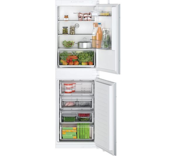  Bosch Series 2 Kin85nse0g Integrated 50/50 Fridge Freezer - Sliding Hinge 