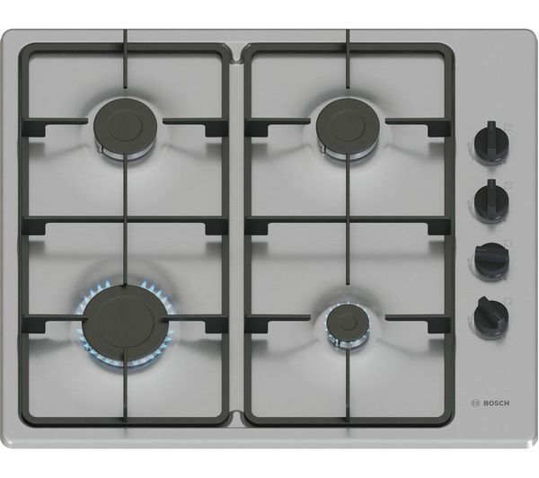  Bosch Series 2 Pbp6b5k60 60 Cm Gas Hob - Stainless Steel 