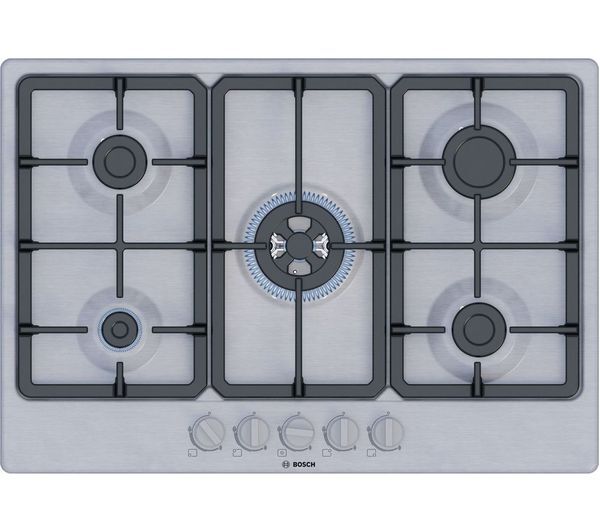 Bosch Series 4 Pgq7b5k90 75 Cm Gas Hob - Stainless Steel 