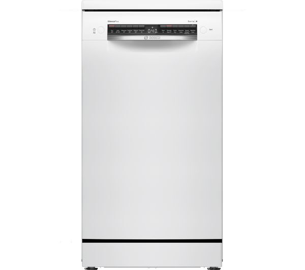  Bosch Series 4 Sps4hmw14g Slimline Wifi-enabled Dishwasher - White 