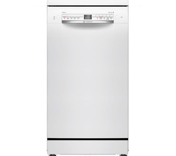  Bosch Series 2 Sps2ikw01g Slimline Wifi-enabled Dishwasher - White 
