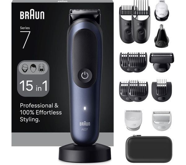  Braun All-in-one Series 7, Aio7580, 15in1 Grooming Kit - Blue 