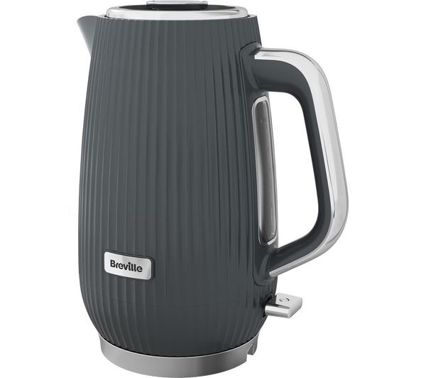  Breville Linear Vkt245 Jug Kettle - Grey & Chrome 