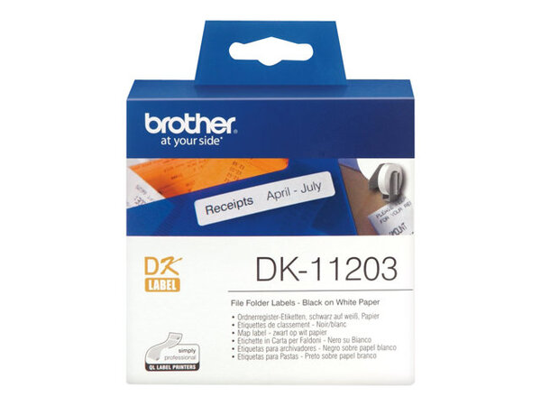  Brother Dk-11203 - File Folder Labels - 300 Label(s) - 17 X 87 Mm 