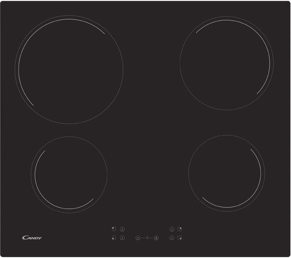  Candy Ch64ccb 60cm Electric Ceramic Hob - Black 