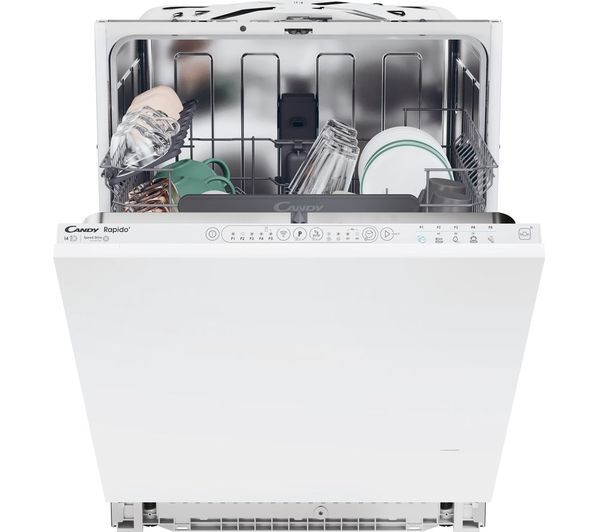  Candy Ci 4c7l0w-80 Full-size Fully Integrated Dishwasher 