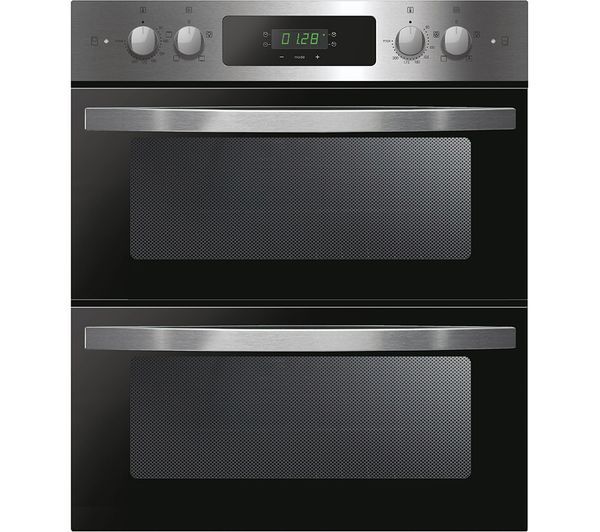  Candy Fci7d405x Electric Built-under Double Oven - Black & Stainless Steel 