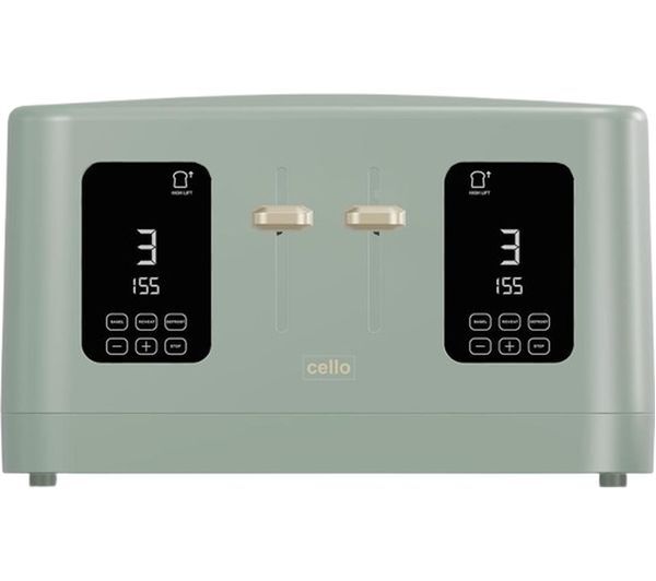  Cello Tr186-gr 4-slice Toaster - Green 