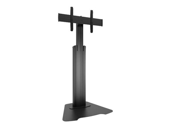  Chief Fusion Large Height-adjustable Floor Stand Display Mount - For Displays 42-86 - Black Stand - For Flat Panel - Black 