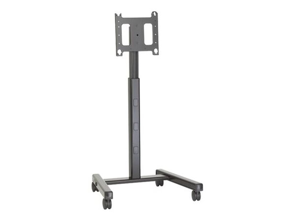  Chief Large Flat Panel Mobile Cart - For Displays 55-100 - Black Stand - For Flat Panel - Black 