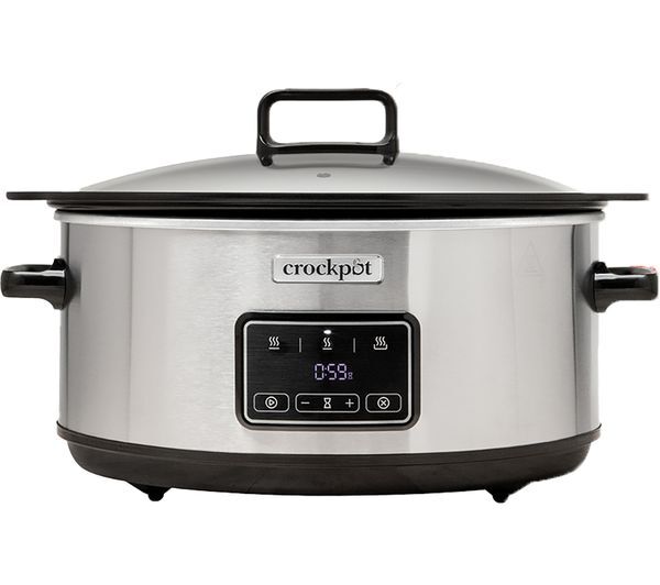  Crock-pot Sizzle & Stew Csc112 6.5l Slow Cooker - Stainless Steel 