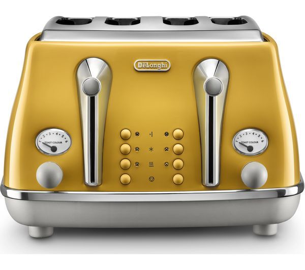  Delonghi Icona Capitals Ctoc4003.y 4-slice Toaster - Yellow 