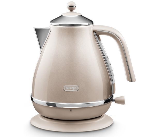  Delonghi Icona Metallics Kbot3001.bg Jug Kettle - Beige 