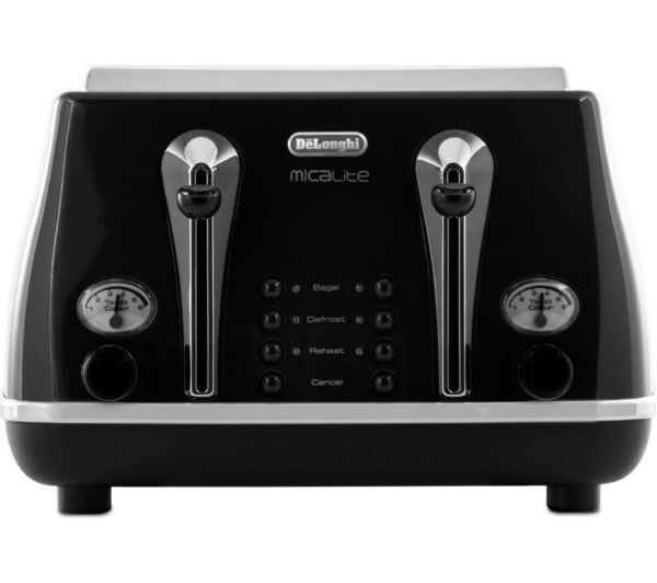  Delonghi Micalite Ctom4003 4-slice Toaster - Black 