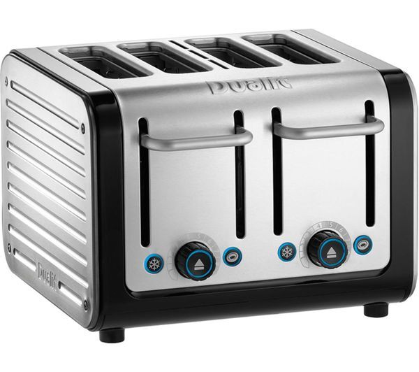  Dualit Architect 46505 4-slice Toaster - Black & Brushed Stainless Steel 