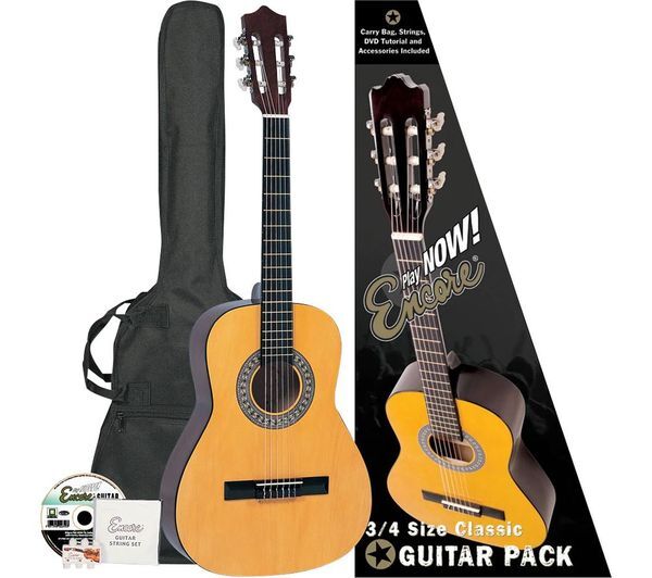  Encore Enc34oft Classical Guitar - Natural 