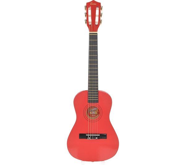  Encore Enc12roft Acoustic Guitar - Metallic Red 