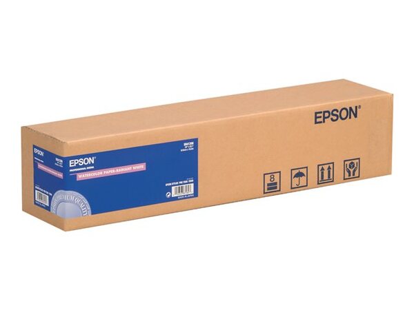  Epson Watercolor Paper - Watercolour Textured Paper - Matte - 1 Roll(s) - Roll A1 (61.0cm X 18m) - 190 G/m² 