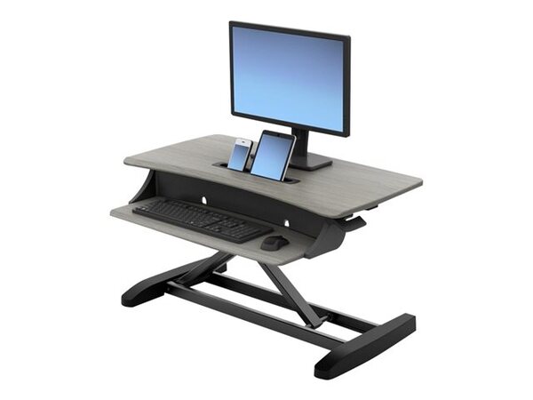  Ergotron Workfit-z Mini - Standing Desk Converter - Rectangular - Dove Grey 