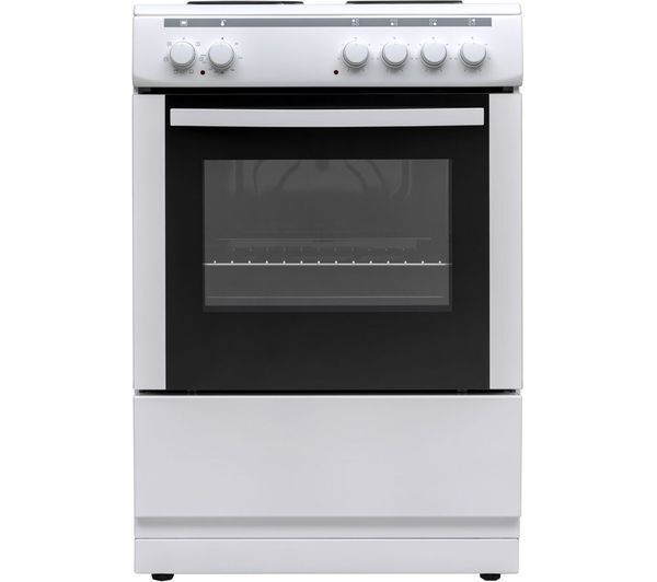  Essentials Cfse60w18 60 Cm Electric Solid Plate Cooker - White 