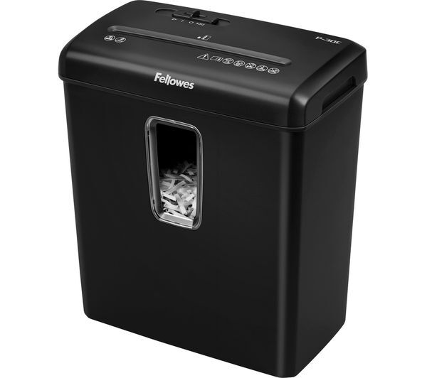  Fellowes Powershred P-30c Cross Cut Paper Shredder 