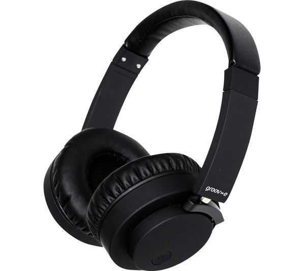  Groov-e Fusion Wireless Bluetooth Noise-cancelling Headphones - Black 