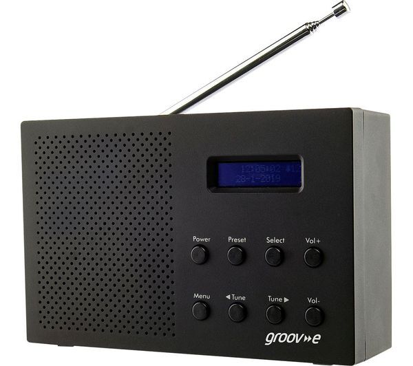  Groov-e Paris Gv-dr03-bk Portable Radio - Black 