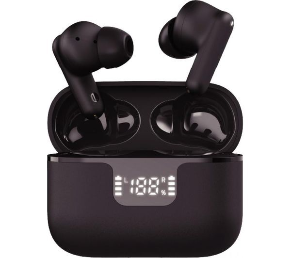  Groov-e Vibe Buds Wireless Bluetooth Noise-cancelling Earbuds - Black 